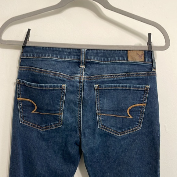 AE Dark Wash Mid Rise Jegging - Picture 3 of 4